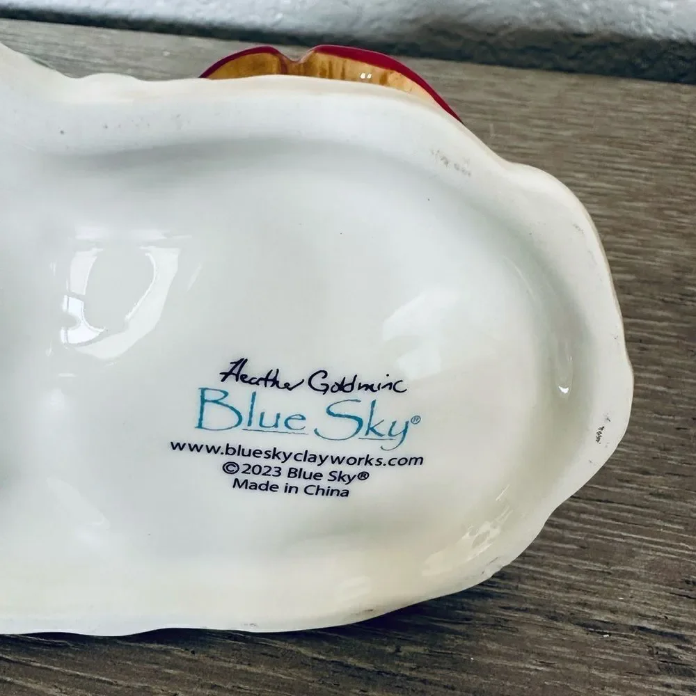 Blue Sky Clayworks Ceramic Mushroom Salt & Pepper Shakers Set